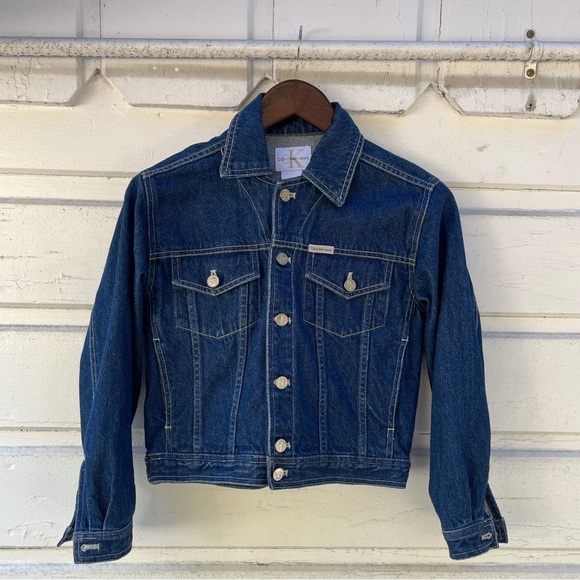 Vintage 90s Calvin Klein Denim Jacket - Picture 1 of 6